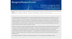 Desktop Screenshot of bengstonresearch.com